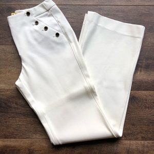 WHBM Ecru Ponte Pants -Size 4